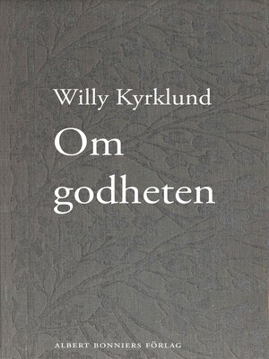 cover image of Om godheten